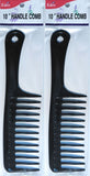 Eden Jumbo Black 10" Handle Comb