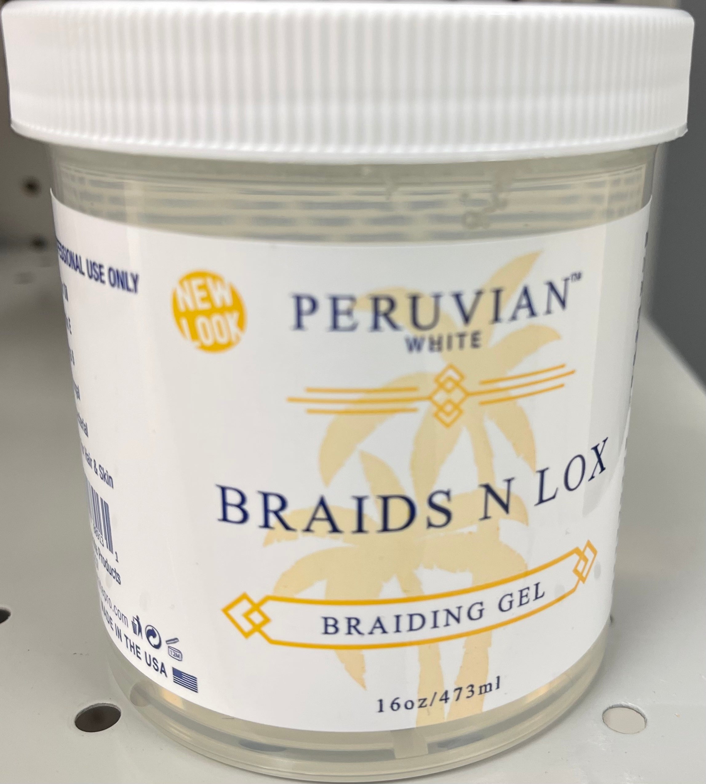 Peruvian White Braids N Lox Braiding Gel